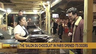 Paris Salon du Chocolat opens its doors [upl. by Adiasteb]