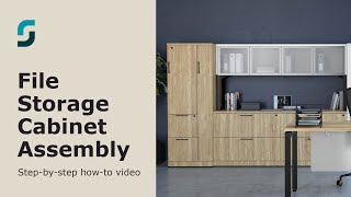 Performance Lateral File Storage Cabinet Assembly Video [upl. by Ybbed18]