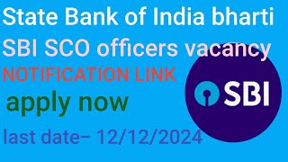 SBI Bank New Vacancy 2024  SBI Recruitment 2024  Latest Bank Job Vacancy 2024  Govt Jobs Nov 2024 [upl. by Sitra]