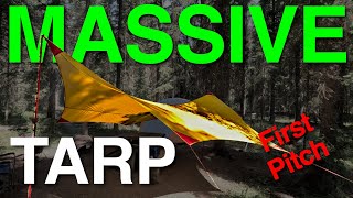 MSR Rendezvous Sun Shield 200  A Massive Car Camping Tarp campinggear camping [upl. by Reinaldo]