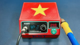 Make A Soldering Station KSGER T12  using 6S 40A Battery [upl. by Hannaoj]