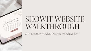 Website Walkthrough Custom Showit Design for SGH Creative Co by NorthRose Studio [upl. by Armahs]