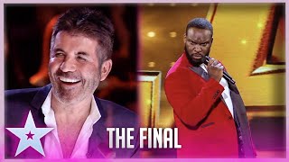 Comedians Axel Blake FINAL WINNER Performance Simon Cant Stop Laughing  Final BGT 2022 [upl. by Atauqal]