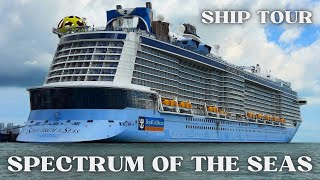 SPECTRUM OF THE SEAS tour  All outdoor places  Pool deck  Sun deck Solarium all attractions [upl. by Aihtenyc]