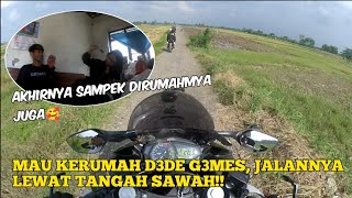 MAU KERUMAH DED3 G3MES JALANNYA LEWAT TENGAH SAWAHFarizzAllvlog [upl. by Dlaregztif]