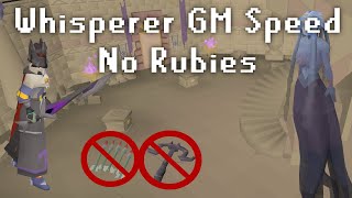 OSRS Whisperer GM CA Speedrun  No Ruby Bolts  No ZCB  Iron Friendly Combat Achievement ft lag [upl. by Osei]