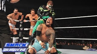 Triple Threat WWE Tag Team Title Match SmackDown January 9 2015 [upl. by Nedroj46]