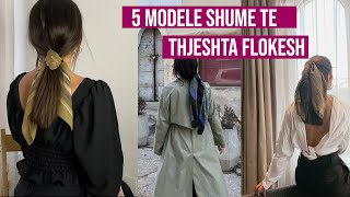 5 Modele Te Thjeshta Flokesh Me Shall  Stilime Flokesh  Easy Hairstyles  Romina Gjinali [upl. by Thibaud986]