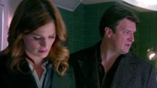 CASTLE  8X13 Kate prova a baciare Rick nellobitorio [upl. by Enirol76]