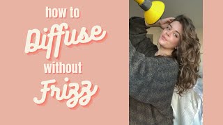 How to diffuse your wavy hair WITHOUT frizz [upl. by Caye]