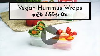 Vegan Chlorella Hummus Wrap [upl. by Zoha]