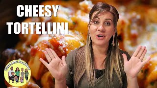 COOK WITH ME  CROCKPOT CHEESY TORTELLINI PASTA RECIPE  PHILLIPS FamBam Cook with Me [upl. by Somerset941]