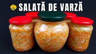 Salata de varza la borcan pentru iarna  Mori de dragul ei  cea mai gustoasă și ușor de facut [upl. by Solahcin726]