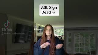 Learn How To Sign quotDeadquot in ASL for Beginners  American Sign Language shorts [upl. by Ardra]