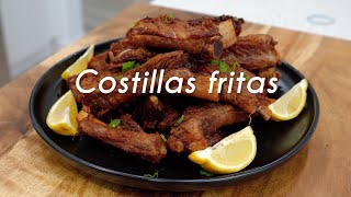 Receta de Costillas de Cerdo Fritas al Estilo Cubano  havanadice [upl. by Anola]