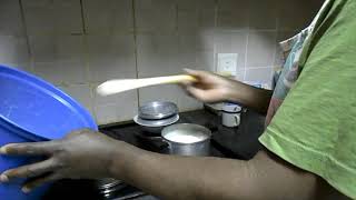 KKsCookeryPreparingPapBuhobeBugobe Ugali  with no lumps  The KK Way [upl. by Capello526]