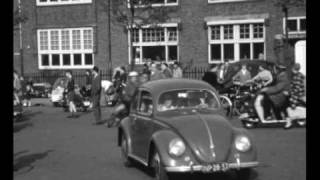 Heinkel scooter rally 1957 Utrecht part 2 [upl. by Peterus]