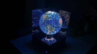 Persistence of Vision Globe  6600 Pixel  based on a Raspberry Pi and Pico [upl. by Enymsaj]