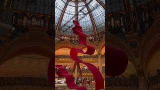 Exploring the elegance amp beauty of Galeries Lafayette in Paris [upl. by Pelagia]