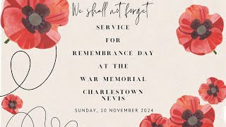 Remembrance Day Service 2024  War Memorial  Nevis  Nevis Island Administration  Nov 10 2024 [upl. by Reham174]