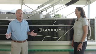 2021 Godfrey Sweetwater Lounge  Boat Walkthrough [upl. by Aivek]