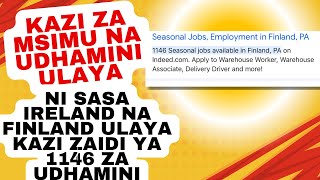 Unafahamu msimu huu wa baridi ajira ni nyingi ulaya  Compuni zinakupeleka zenyewe [upl. by Thurston]