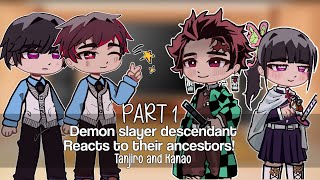 Demon slayer descendants react to their ancestors PART 1 Tanjiro and Kanao  MANGA SPOILERS [upl. by Chin]