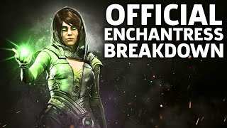 Injustice 2 Gameplay Official Enchantress Moveset and Breakdown [upl. by Corby]