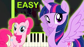 MY LITTLE PONY THEME  EASY Piano Tutorial [upl. by Awe]