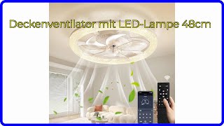 BEWERTUNG 2024 Deckenventilator mit LEDLampe 48cm WESENTLICHE Einzelheiten [upl. by Airemat]