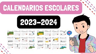 ESTOS SON LOS CALENDARIOS PARA EL CICLO ESCOLAR 20232024 [upl. by Marijo21]