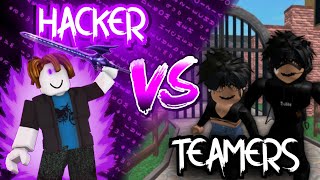 MM2 Hacker Vs Teamers 20Murder Mystery 2  Roblox [upl. by Ronnica347]