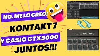 Casio CtX5000 y Kontakt 7 juntos suena BRUTAL Tutorial [upl. by Rufina]