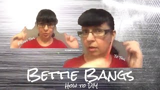 Bettie Bangs How To DIY [upl. by Kannry469]