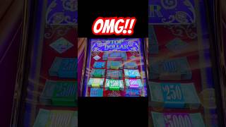 Massive Double Top Dollar Jackpot casino slot jackpot [upl. by Dalston]