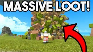 MASSIVE LOOT UNBOXING  ROBLOX Booga Booga [upl. by Whitford662]