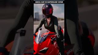 ninja h2r Vs superduke 1290rshorts video [upl. by Avner]