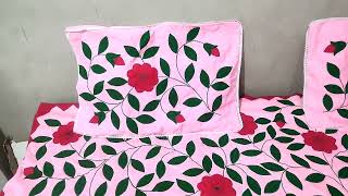 Amazing Design Bistar  Bedsheet  Sujani BistarkidesignPatchworkembroiderySujanidesign [upl. by Llyrehc]