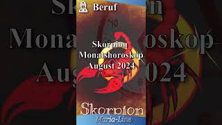 Skorpion BERUF 👷‍♀️ Horoskop August 2024 [upl. by Piscatelli]