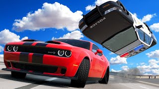 We Raced POWERFUL Cars Through Traffic in BeamNG Drive Mods Multiplayer [upl. by Aliakam]