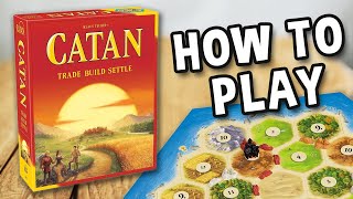 how to play CATAN official rules and gameplay  SPIELREGELN TV Trade Build the settlers of catan [upl. by Nohsid]