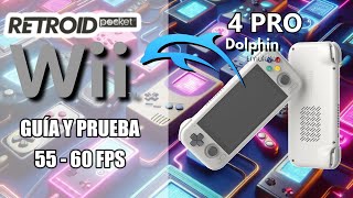 RETROID POCKET 4 PRO  Emulación WII 🎮 Guía básica y prueba  DOLPHIN [upl. by Deelaw851]