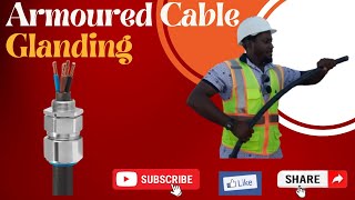 Armoured Cable Glanding Practical Exercise electricalcontractors electrician [upl. by Etnovert]