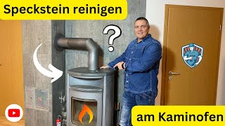 Speckstein reinigen am Kaminofen  HARK 👍✅ [upl. by Nivek205]