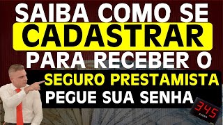 SAIBA COMO SE CADASTRAR PARA RECEBER O SEGURO PRESTAMISTA PEGUR SUA SENHA [upl. by Rentschler957]