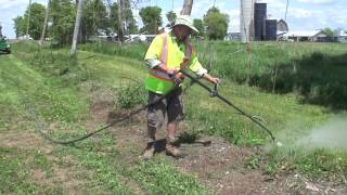 Steam Weeding for Weed Control in an Organic Hopyard [upl. by Sandell]