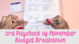 Budget Breakdown for 3rd November Paycheck [upl. by Stier]