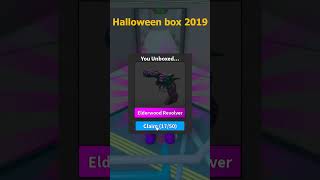 Halloween box 2019 roblox mm2 shorts [upl. by Okiman]