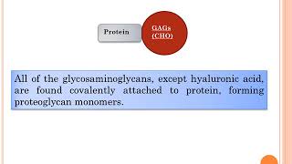 glycosaminoglycans and glycoproteins [upl. by Silas151]