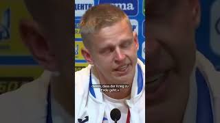 Zinchenko mit emotionalen Worten 🇺🇦🎙  SRF Sport [upl. by Ilise]